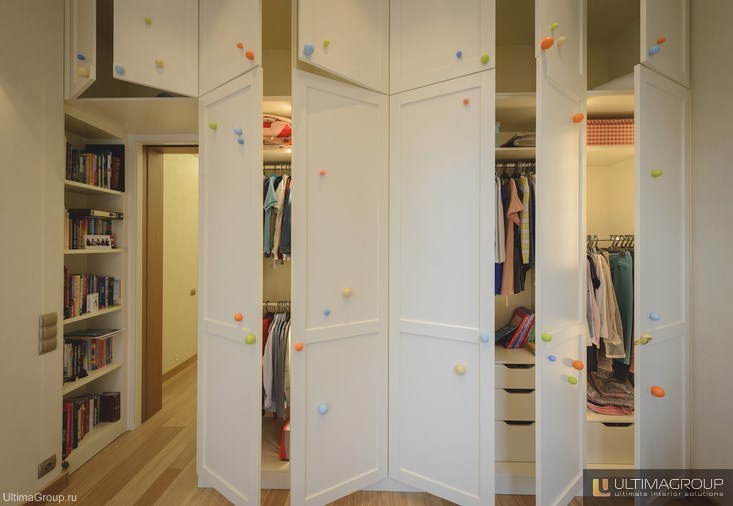 Шкафы гардеробные компании UltimaGroup (УльтимаГрупп). Квартира